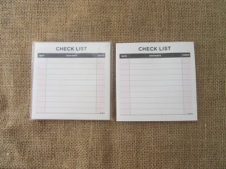 20Pcs Check List Memo Pad Notebooks