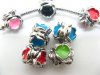 10 Alloy Charms European Flower Beads ac-sp431