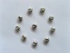 500 Alloy Carved Heart Round Metal Beads 5mm Spacer