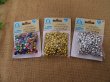 6Packs x 150Pcs Metallic Pony Beads