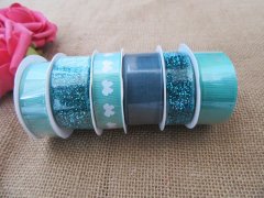 6Packs x 6Rolls Decorative Ribbon Art Craft Project Making Blue 6Packs x 6Rolls Decorative Ribbon Art Craft Project Making Blue