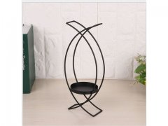 1Pc Creative Desktop Black Double Arch Tealight Candle Holder 1Pc Creative Desktop Black Double Arch Tealight Candle Holder