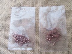 50Packs x 14Pcs Rose Golden Plated Ear Wire Hooks 50Packs x 14Pcs Rose Golden Plated Ear Wire Hooks