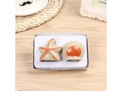 6Sets x 2Pcs Beaching Star Shell Salt Pepper Shakers Wedding