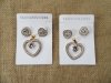 12Sets Heart Clip Earring and Pendant Women's Jewellery Set