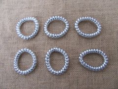 1Pc Silvery Coil Spring Hair Tie Hair Elastic 6cm Dia. 1Pc Silvery Coil Spring Hair Tie Hair Elastic 6cm Dia.