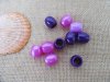 24Sheets x 24Pcs Purple Barrel Pony Beads Dreadlock Bead