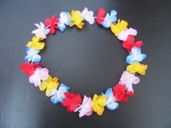 12Pcs Hawaiian Dress Party Flower Leis/Lei 48cm