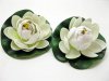 25 Floating 10.5cm Lotus Flower Ornament Wedding Decor - White 25 Floating 10.5cm Lotus Flower Ornament Wedding Decor - White