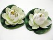 25 Floating 10.5cm Lotus Flower Ornament Wedding Decor - White