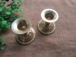 1Pc Ins Minimalist Candlestick Gold Pillar Rose Pattern
