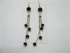 2x12Pairs Glass Hoog Earrings 10cm long