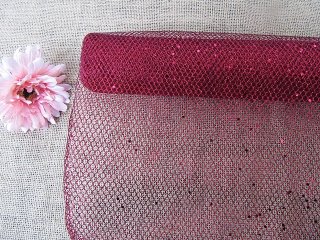 1Roll Red Flower Wrapping Florist Gauze Mesh Gift Packaging