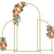 (image for) 1Set x 3Pcs Gold Arch N-Shaped Frame Balloon Holder Wedding Backdrop Decor
