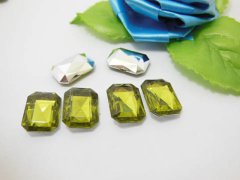 (image for) 200 Oblong Flatback Rhinestone For Craft Jewelry Supplies