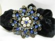 1Pc Chic Designer Hair Clips,Rhinestone Floral Clip