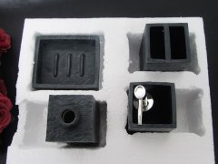 (image for) 1Set x 4Pcs HQ Dark Grey 4in1 Bathroom Bathing Tool Set