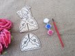 12Sets Paint Your Own 3D Wood Toy Set Kids Creative Painting