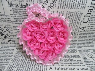 4Boxes x 12 Hot Pink Rose Buds Lover Mother Teacher Gift