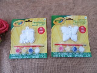 6Sets Paint Your Own Plaster Keepsake Set Kids Creative Painting (image for) 6Sets Paint Your Own Plaster Keepsake Set Kids Creative Painting