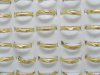 100 Fashion Golden Carved Spinner band rings