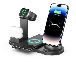 (image for) 1Pc 3in1 Wireless Charger Dock Charging Station Charging Stand