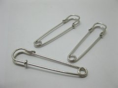 (image for) 100Pcs Brooch Pin Finding Jewelry Accessories 74x13mm