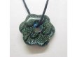 4X Handcraft Dichroic Glass Blossom Bead Pendant 30mm (image for) 4X Handcraft Dichroic Glass Blossom Bead Pendant 30mm