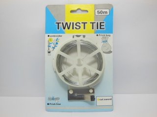 10Rolls X 50Meter Multi Purpose Craft Twist Tie Wire With Cutter