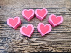 (image for) 30Pcs Heart Erasers Party Favors Pink Eraser Birthday Treat Bag