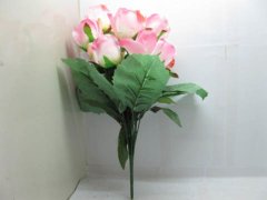 (image for) 1X Bridal Bouquet Holding Flowers Wedding 12-Heads Pink