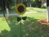 1Pc Decorative Sunflower Garden Statue Flower Yard Stake for Out