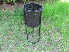(image for) 1Set Round Black Mesh Modern Flower Plant Display Stand Holder