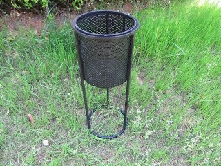 (image for) 1Set Round Black Mesh Modern Flower Plant Display Stand Holder