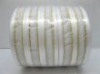 5Rolls X 50Yards White Edged Organza Ribbon 18mm (image for) 5Rolls X 50Yards White Edged Organza Ribbon 18mm