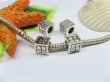 (image for) 20pcs Tibetan Silver Carved window Square Beads European Design