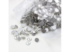 (image for) 2Pack X 200g White Plastic Flatback Rhinestones Wholesale