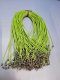 100 Green Waxen Strings With Connector For Necklace