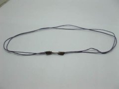 (image for) 95 Purple 2-String Waxen Strings For Necklace Copper Clasp