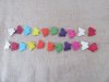 4Strands x 11Pcs Butterfly Gemstone Beads 30x40x6mm Mixed Color