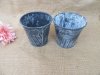 5Pcs Shabby Design Metal Flower Pot Flower Basket Bucket