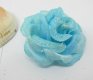 300 Glittered Blue Artificial Rose Flower Head Buds