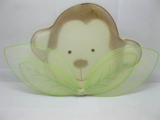 (image for) 3Pcs Little Monkey Mesh Wall Hanging Home Decoration