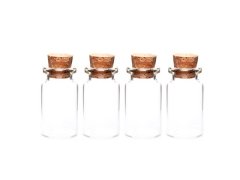 (image for) 300Sets Empty Glass Storage/Display Bottle/Jar with Cork 7ml