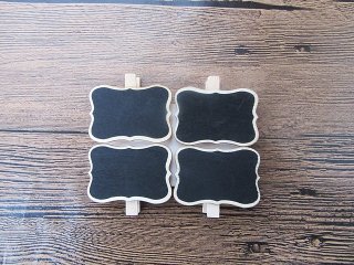 (image for) 22Pkts X 4Pcs Blackboard Chalkboard Tag Clothes Pins
