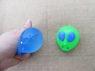 12Pcs Funny Squishy Alien Sticky Toy Venting Balls Mixed