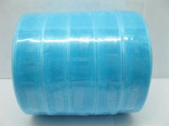 (image for) 5Rolls X 50Yards Blue Organza Ribbon 18mm