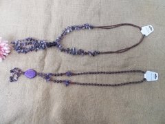 (image for) 4Pc Amethyst Gemstone Chip Beads Irregular Crushed Stone