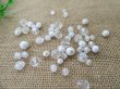 (image for) 450Gram AB Clear White Faceted Round Loose Beads