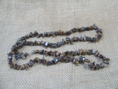(image for) 5Strands x 240pcs Tiger Eye Gemstone Loose Chip Beads DIY Access